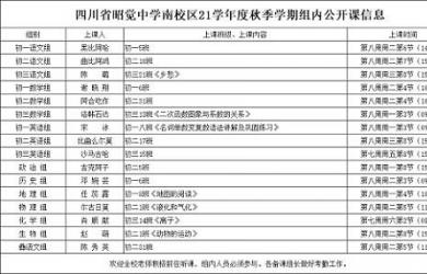 南校区举行教研组内公开课活动